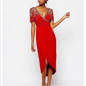 Virgos Lounge Julisa fancy red Dress